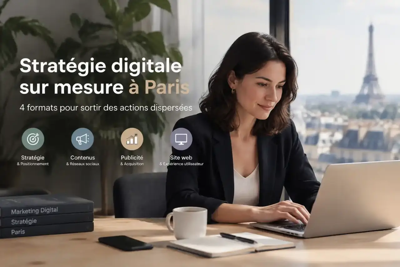 Stratégie digitale sur mesure à Paris : 4 formats pour sortir des actions dispersées