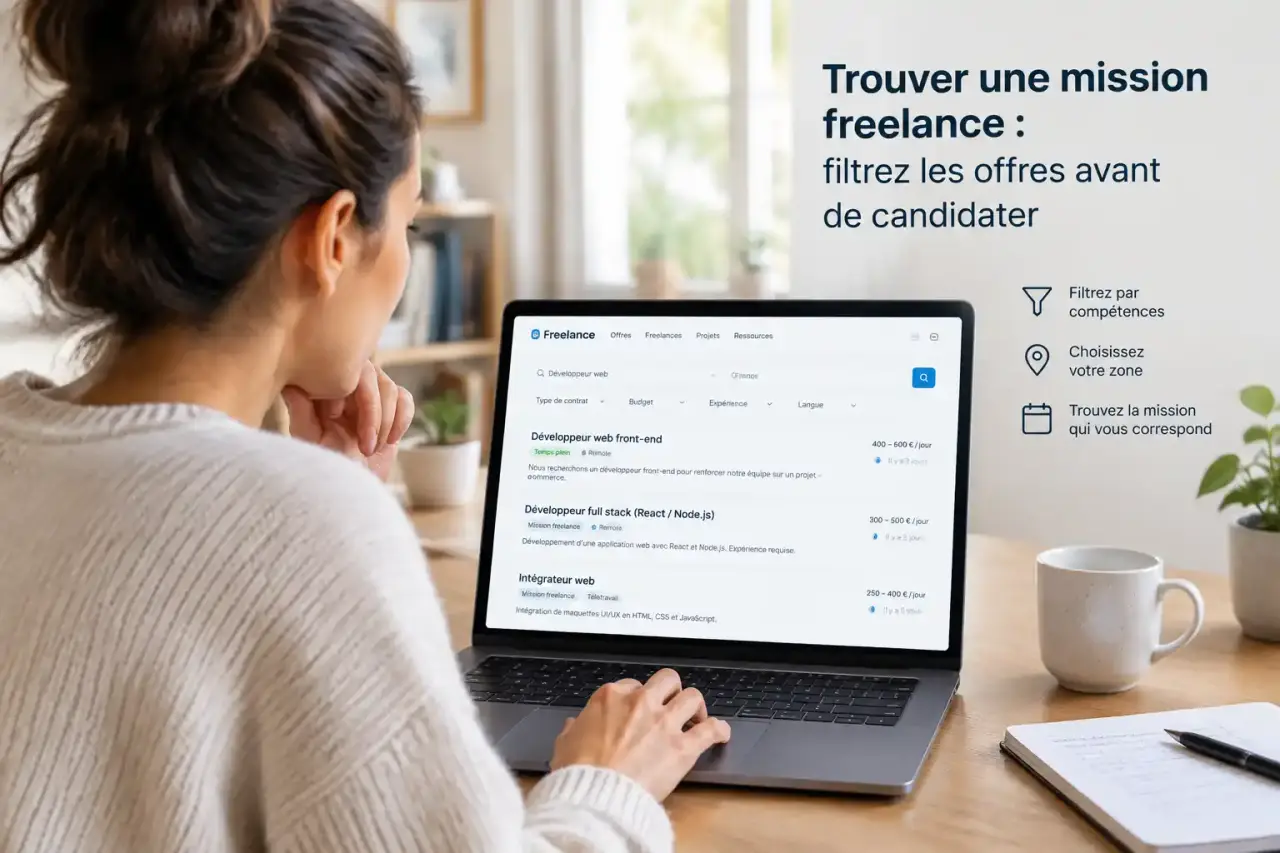 Trouver une mission freelance : filtrez les offres avant de candidater